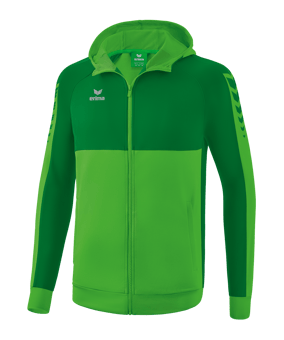 Erima Six Wings Kapuzenjacke Kids Grün - gruen