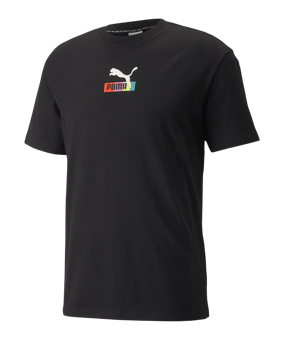 PUMA Brand Love Placement T-Shirt Schwarz F001 - schwarz