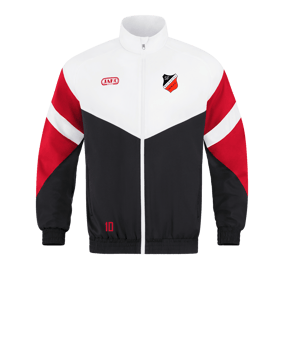 JAKO Retro Freizeitjacke Schwarz Weiss Rot F816