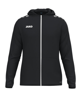 JAKO One Kapuzenjacke Kids Schwarz F800 - schwarz