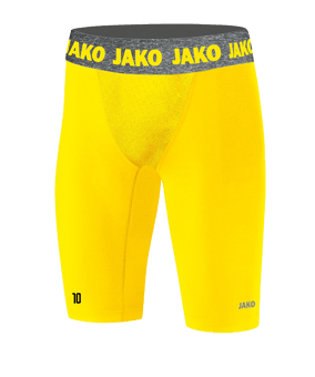 JAKO Compression 2.0 Tight Short Kids Gelb F03