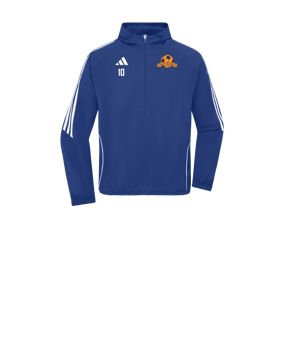 Veste coupe-vent adidas Tiro 24 enfants bleu blanc 