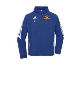 Veste coupe-vent adidas Tiro 24 enfants bleu blanc 