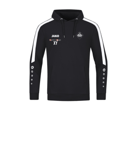 JAKO Power Hoody Kids Schwarz Weiss F800