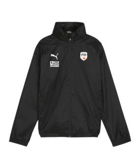 PUMA teamGOAL Allwetterjacke Kids Schwarz Weiss F03