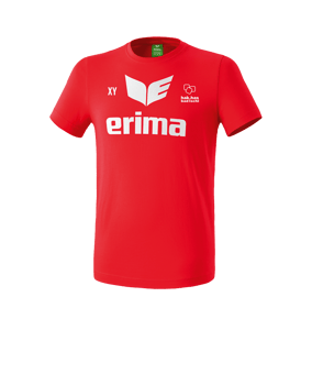 Erima Promo T-Shirt Kids Rot Weiss
