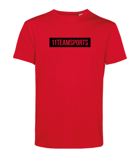 11teamsports Background T-Shirt Rot Schwarz - rot