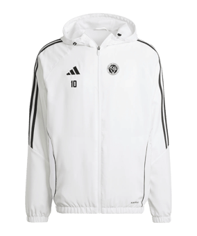 adidas Tiro 24 Windbreaker Weiss Schwarz