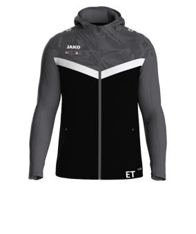 JAKO Iconic Kapuzenjacke Kids Schwarz F801