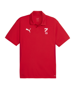 PUMA teamGOAL Poloshirt Rot F01