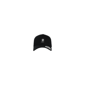 Merch 5 Panel Curved Snapback Cap Schwarz