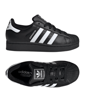 adidas Originals Superstar II Kids Schwarz - schwarz