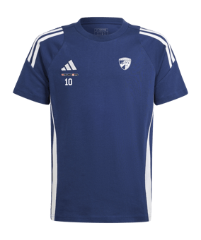 adidas Tiro 24 T-Shirt Kids Blau Weiss