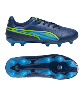 PUMA KING Match FG/AG Jr Gear Up Kids Blau Grün F02 - blau