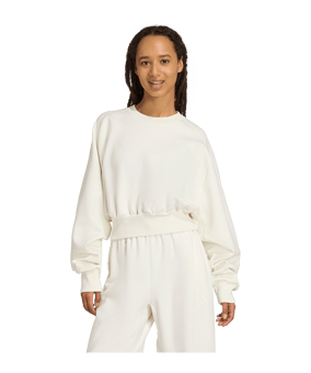 adidas Soft Lux Sweatshirt Damen Weiß - weiss