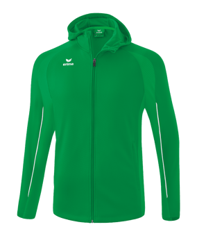 Erima Liga Star Kapuzenjacke Kids Grün Weiss - gruen