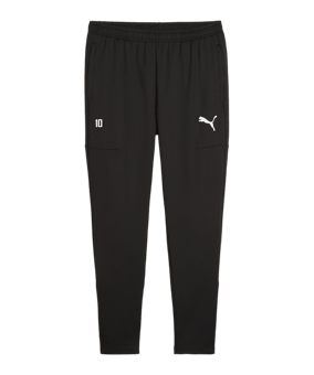PUMA teamGOAL Slim Trainingshose Schwarz Weiss F03