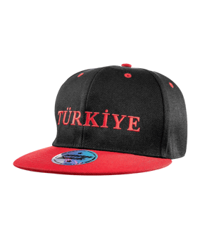 TFF Türkei Flat Cap Schwarz - schwarz