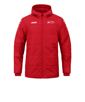 JAKO Team Coach Kapuzenjacke Rot F100