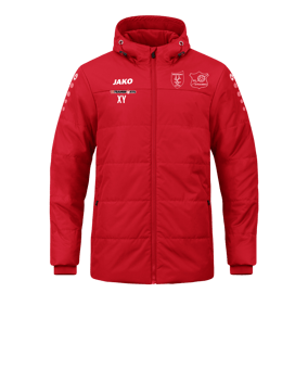 JAKO Team Coach Kapuzenjacke Rot F100