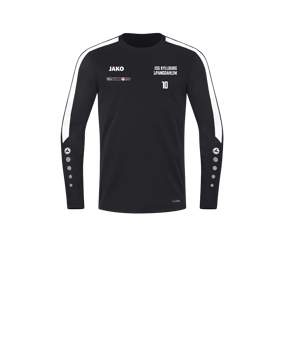 JAKO Power Sweatshirt Kids Schwarz Weiss F800