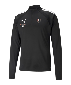 PUMA teamLIGA HalfZip Sweatshirt Schwarz F03