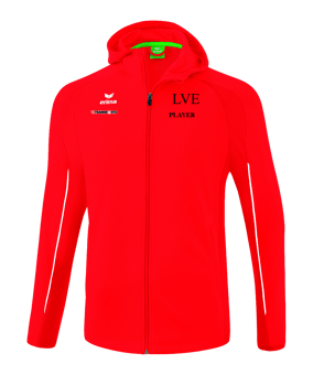 Erima Liga Star Kapuzenjacke Kids Rot Weiss