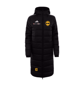 adidas Tiro 24 Long Coachjacke Schwarz Weiss