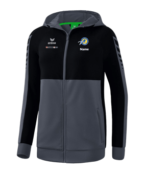 Erima Six Wings Kapuzenjacke Damen Grau