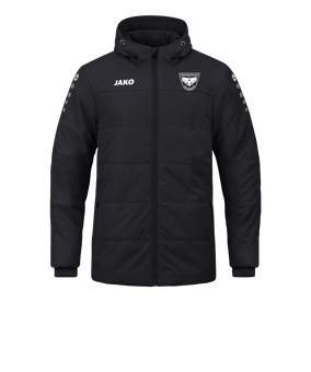 JAKO Team Coach Kapuzenjacke Schwarz F800