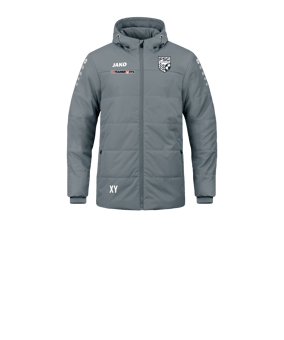 JAKO Team Coach Kapuzenjacke Kids Grau F840