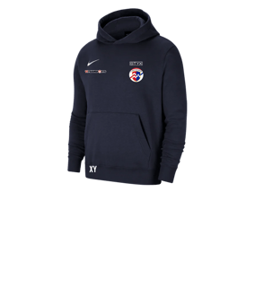 Nike Park 20 Fleece Hoody Kids Blau Weiss F451