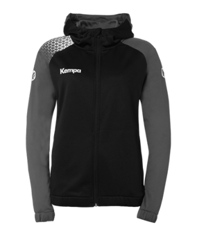 Kempa Kapuzenjacke Damen Schwarz F11 - schwarz