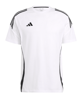 adidas Tiro 24 T-Shirt Weiss Schwarz - weiss