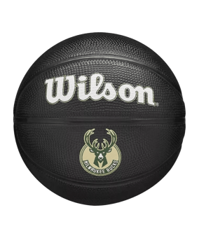 Wilson NBA TEAM TRIBUTE MINI MIL BUCKS Indoorball Schwarz - schwarz
