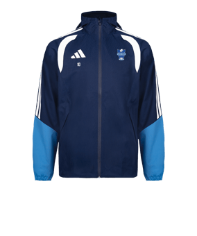 adidas Tiro 26 Veste de pluie Bleu Foncé 