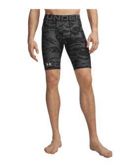 Under Armour HG Printed Lng Short Schwarz F001 - schwarz