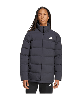 adidas Helionic Mid-Length Down Jacke Schwarz - schwarz
