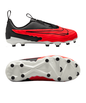 Nike Jr Phantom GX Academy FG/MG Ready Kids Rot Schwarz Weiss F600 - rot