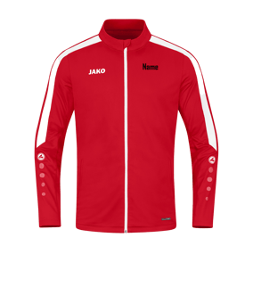 JAKO Power Polyesterjacke Rot Weiss F100