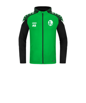 JAKO Performance Kapuzenjacke Kids Grün F221