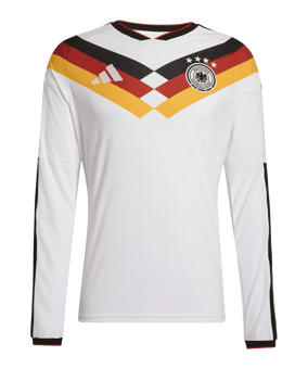 adidas DFB Deutschland Authentic Trikot Langarm Home WM 2026 Weiß - weiss