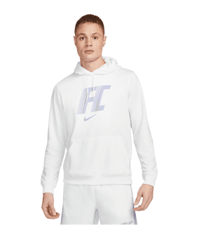 Nike F.C. Fleece Hoody Weiss F121 - weiss
