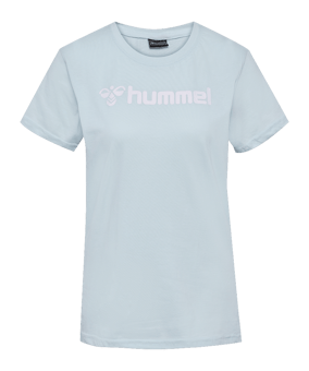 Hummel Mover Cotton T-Shirt Damen Blau F7357 - blau