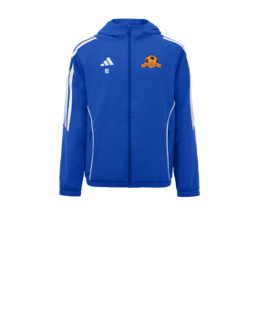 Veste coupe-vent adidas Tiro 24 enfants bleu blanc 