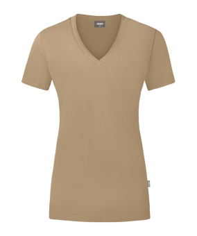 JAKO Organic T-Shirt Damen Beige F380