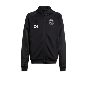 adidas Tiro 25 Travel Kapuzenjacke Kids Schwarz