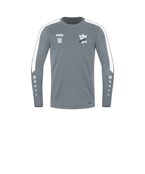 JAKO Power Sweatshirt Kids Grau Weiss F840