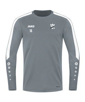JAKO Power Sweatshirt Kids Grau Weiss F840