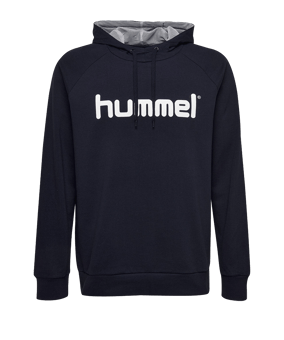 Hummel Cotton Logo Hoody Blau F7026 - blau